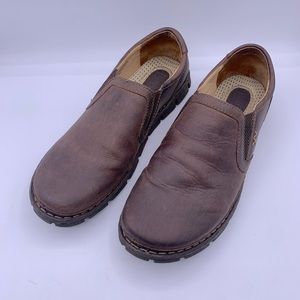 MENS Born Brown Slip On Loafers Size 13/46